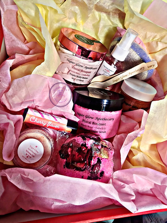 NEW Gift Basket Arrangement of Items for the Bath, Skin Care